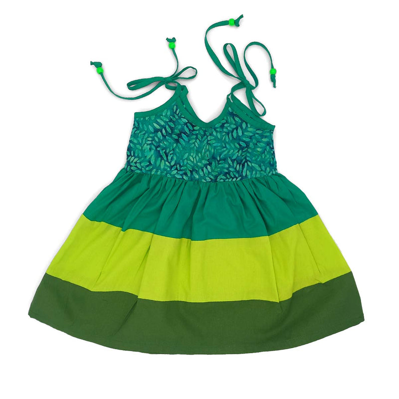 Géopa Kids Batiks Clothing Green Dress - Caribshopper