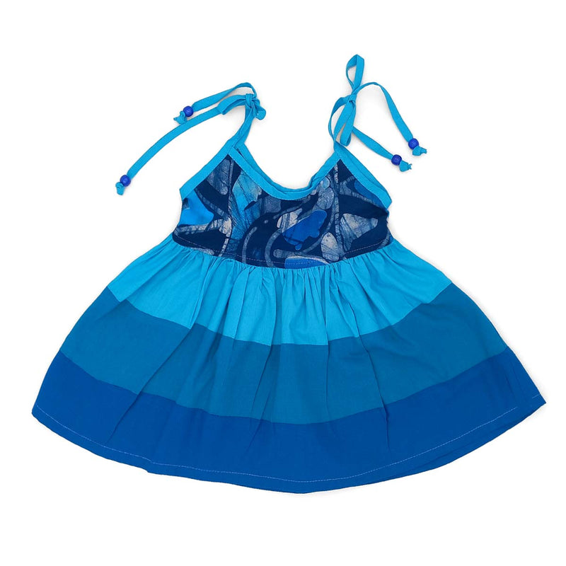 Géopa Kids Batiks Clothing Light Blue Dress - Caribshopper