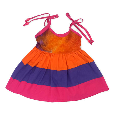 Géopa Kids Batiks Clothing Orange, Pink & Purple Dress - Caribshopper