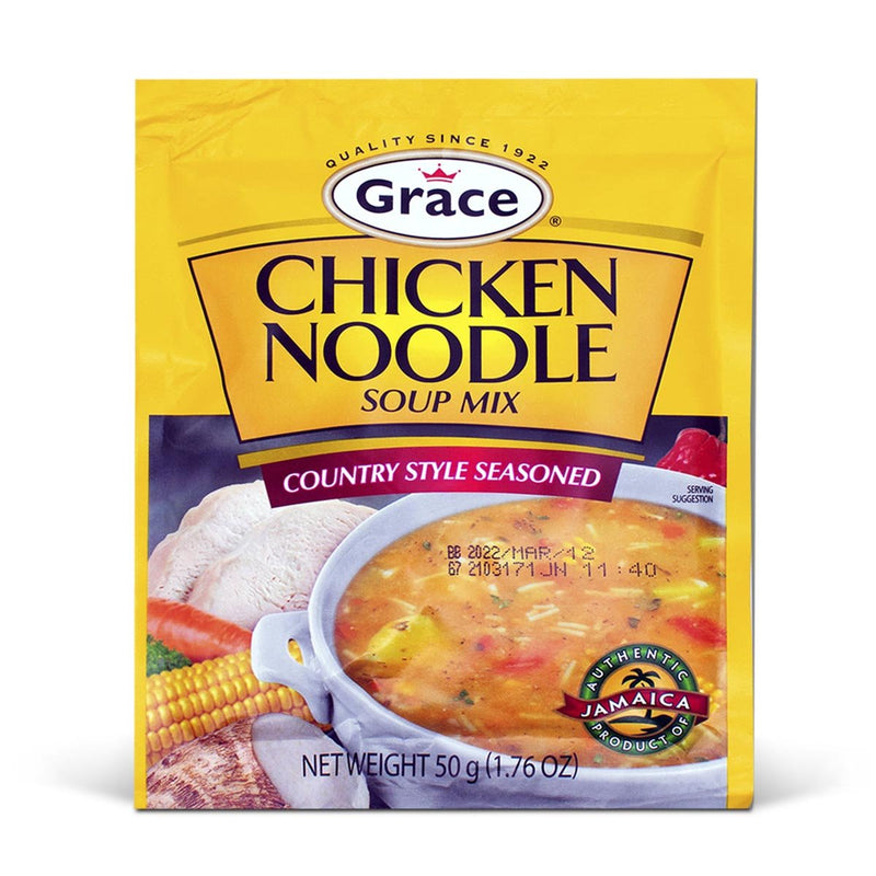 Grace Chicken Noodle Soup Mix, 50g (3 or 6 Pack) - Caribshopper