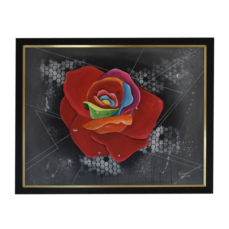 Greg Owen Art Multi-Colored Rose - Caribshopper