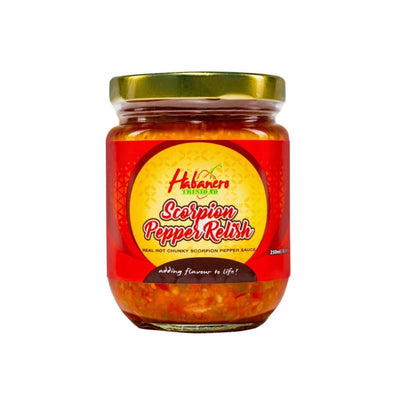 Habanero Pepper Sauce Scorpion Relish Bites, 8oz (Single & 3 Pack) - Caribshopper