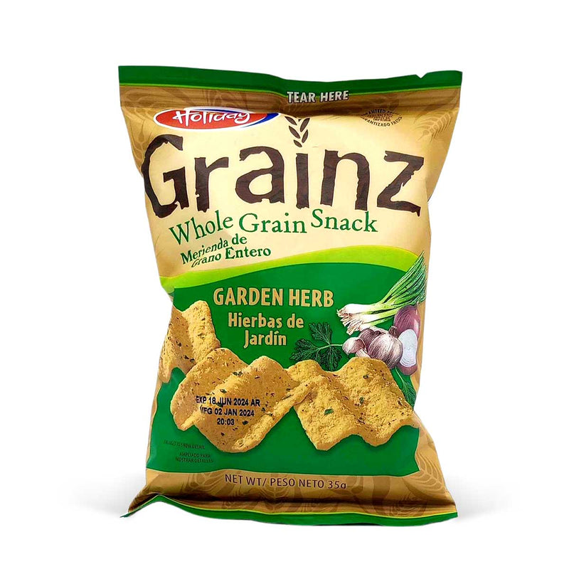 Holiday Grainz Whole Grain Snack Garden Herb, 35g (3 Pack) - Caribshopper