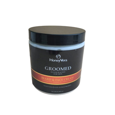 HoneyVera GROOMED Beard and Face Cream for Men, 8oz - Caribshopper