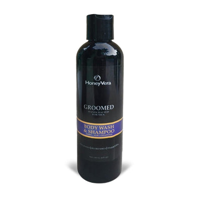 HoneyVera GROOMED Body Wash & Shampoo for Men, 8oz - Caribshopper