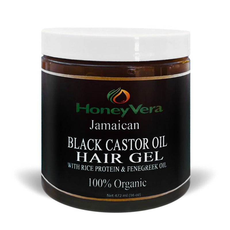 HoneyVera Jamaican Black Castor Oil Hair Gel, 8oz - Caribshopper