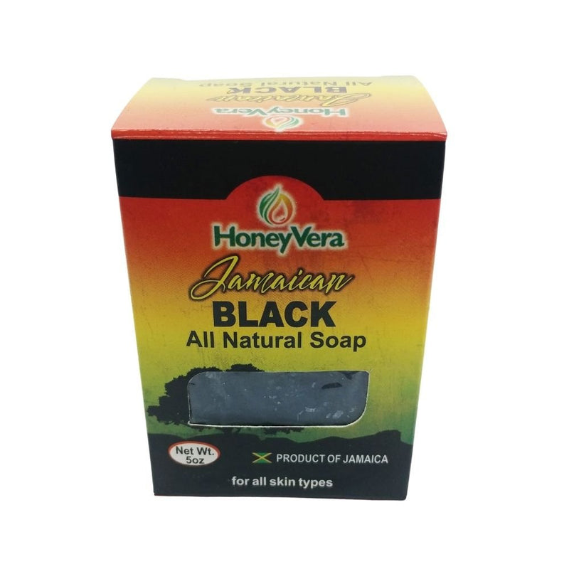 HoneyVera Jamaican Black Soap, 5oz - Caribshopper
