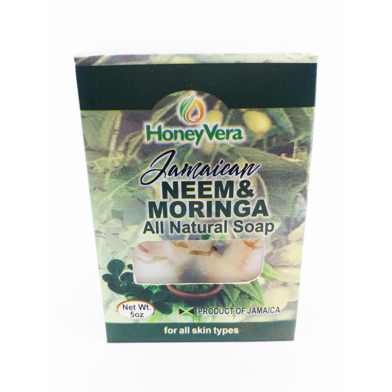 HoneyVera Jamaican Neem & Moringa Soap, 5oz - Caribshopper