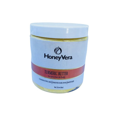 HoneyVera Turmeric Butter for Face & Body, 8oz - Caribshopper