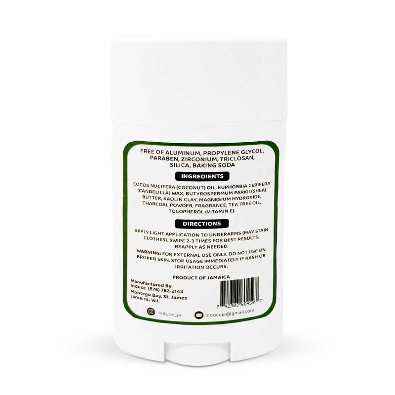 Induce Charcoal Natural Deodorant, 2.65oz - Caribshopper