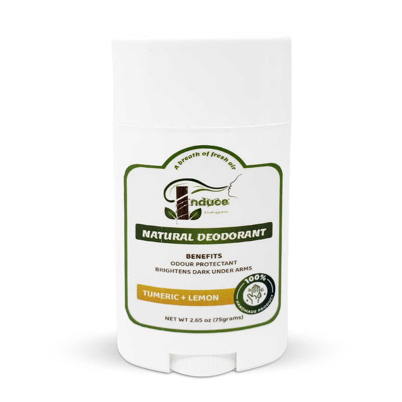 Induce Turmeric + Lemon Natural Deodorant, 2.65oz - Caribshopper