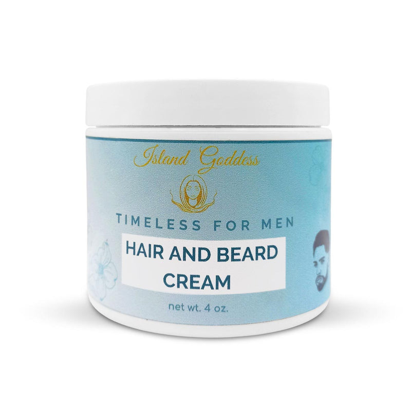 Island Goddess Timeless for Men Hair & Beard Cream, 4oz - Caribshopper