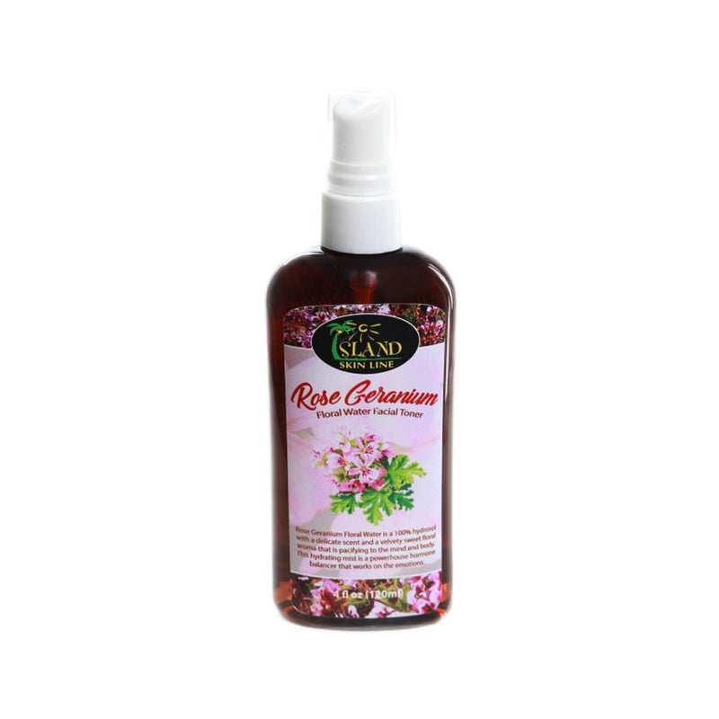 Island Skin Line Rose Geranium Floral Water, 4oz (2 Pack) - Caribshopper
