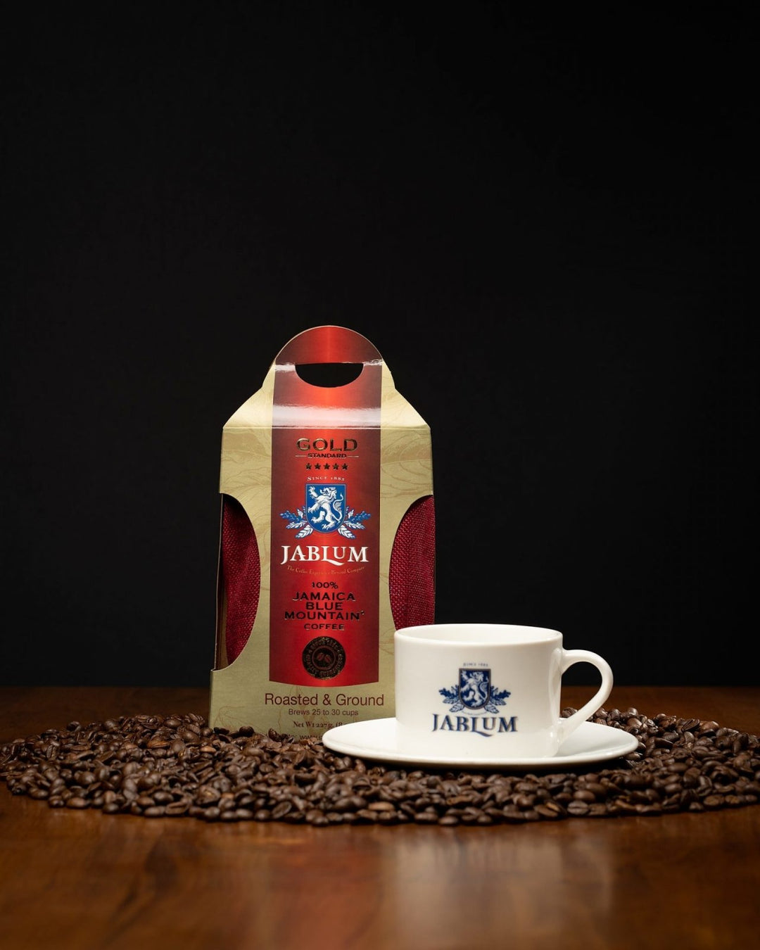 JABLUM Gold 100% Jamaica Blue Mountain Coffee Grounds | Caribshopper