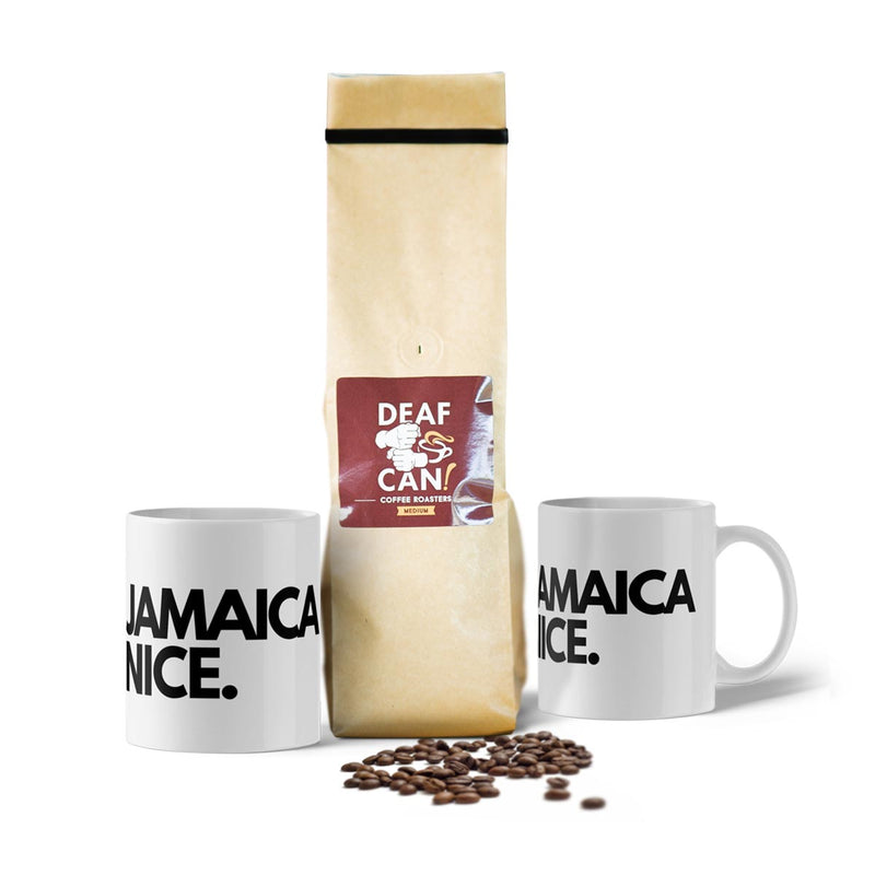Jamaica Nice Deaf Can Ground Coffee Bundle (1 or 2 Mug) - Caribshopper