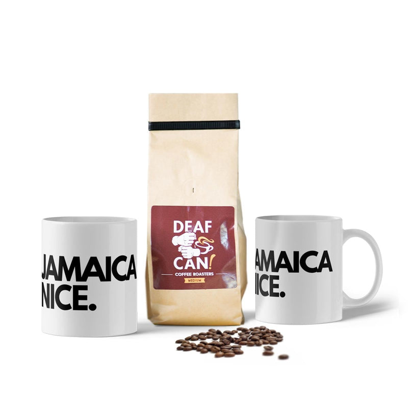 Jamaica Nice Peaberry Ground Coffee Bundle (1 or 2 Mug) - Caribshopper