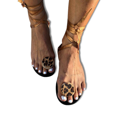 Jamaica Sandal Co Kai Leopard Sandals, (Size 5 - 11) - Caribshopper
