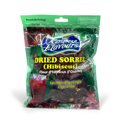 Karibbean Flavours Dried Sorrel Hibiscus, 85g (Single & 3 Pack) - Caribshopper