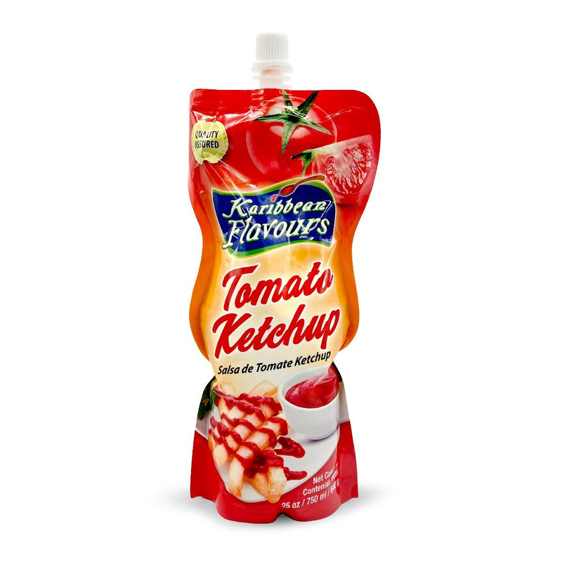 Karibbean Flavours Tomato Ketchup Pouch, 25oz (Single & 3 Pack) - Caribshopper