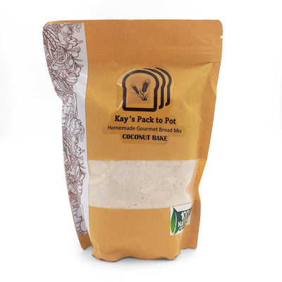 Kay's Pack to Pot Homemade Gourmet Coconut Bake Bread Mix, 450g - Caribshopper