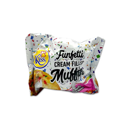 Kiss Funfette Cream Filled Muffin (3 or 6 Pack) - Caribshopper