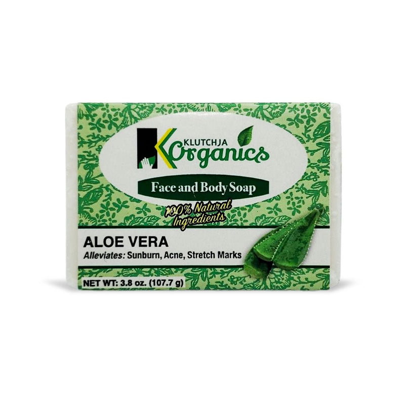 KlutchJa Organics Aloe Vera Face & Body Bar, 3.8oz (Single & 2 Pack) - Caribshopper