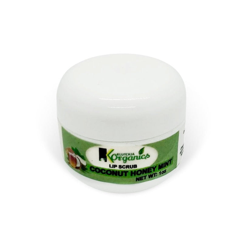 KlutchJa Organics Coconut Honey Mint Lip Scrub, 1oz (Single & 2 Pack) - Caribshopper