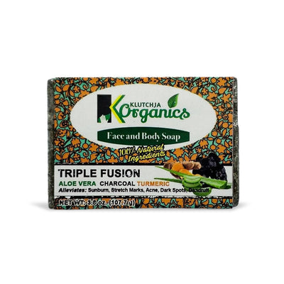 KlutchJa Organics Fusion Blend Face & Body Bar, 3.8oz (Single & 2 Pack) - Caribshopper
