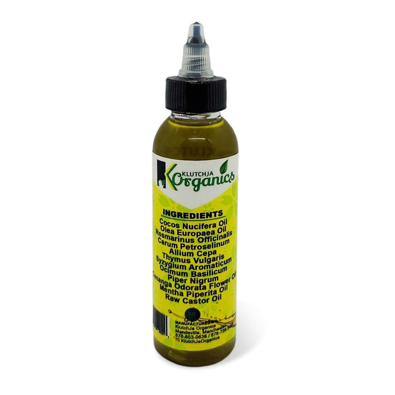 KlutchJa Organics Herbal Blend Natural Hair Oil, 4oz (Single & 2 Pack) - Caribshopper