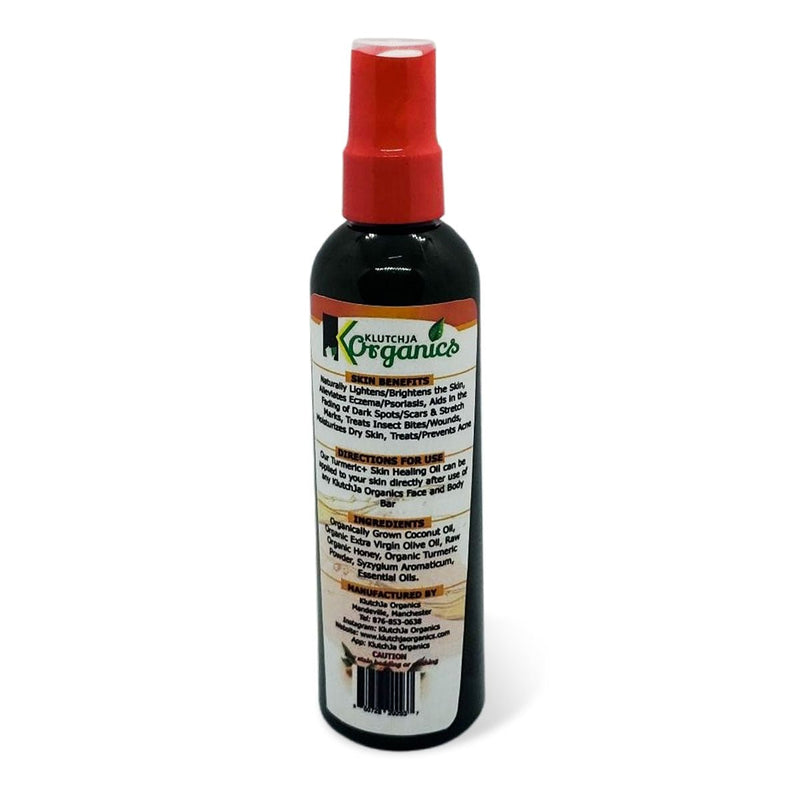 KlutchJa Organics Turmeric Skin Healing Oil, 4oz (Single & 2 Pack) - Caribshopper