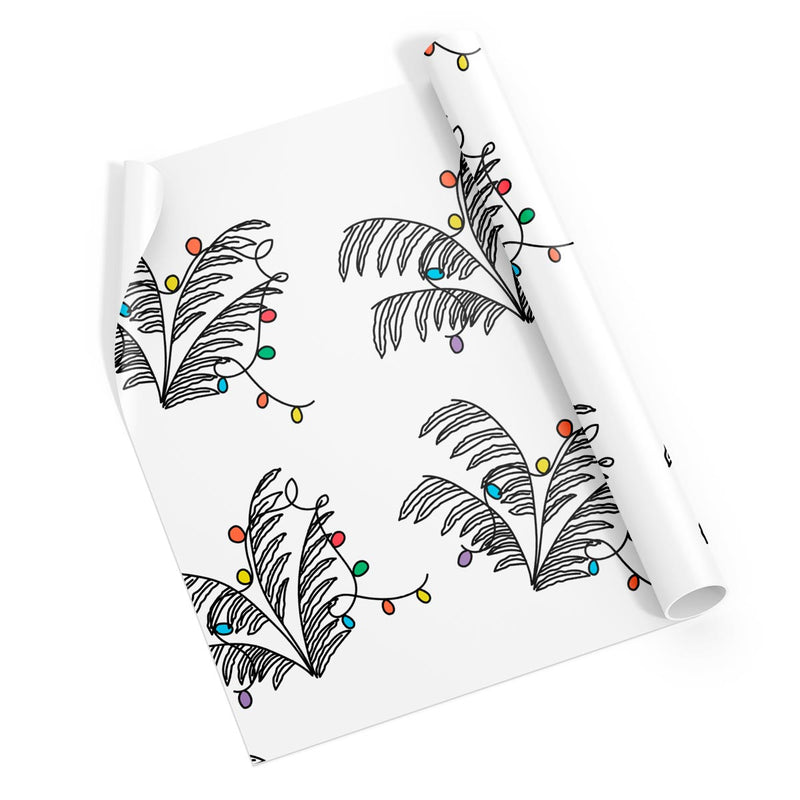 Light Blooms Christmas Morning Wrapping Paper - Caribshopper