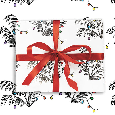 Light Blooms Christmas Morning Wrapping Paper - Caribshopper