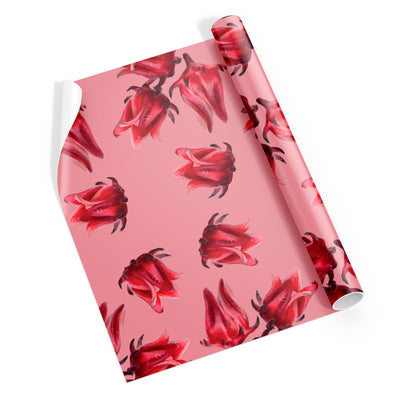 Light Blooms Pink Sorrel Gifting Paper - Caribshopper
