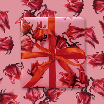 Light Blooms Pink Sorrel Gifting Paper - Caribshopper