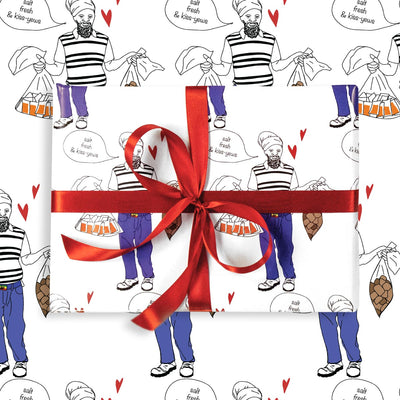 Light Blooms Salt Fresh and Kiss You's Wrapping Paper - Caribshopper
