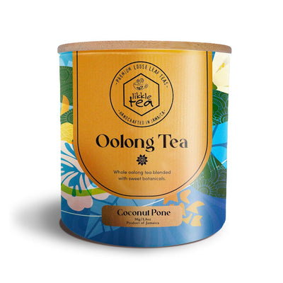 Likkle Tea Coconut Pone Oolong Premium Loose Leaf Tea Can, 1.8oz - Caribshopper