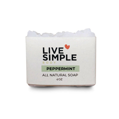 LiveSimple Peppermint All Natural Soap, 4oz - Caribshopper