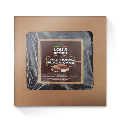 Lou's Kitchen Black Cake, 4.5lb - Caribshopper