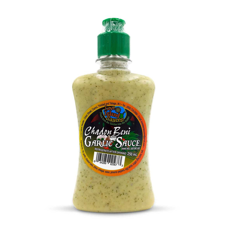 Love Island Chadon Beni Garlic Sauce, 250ml - Caribshopper