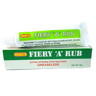 Macs Fiery 'A' Rub, 30 gm (2 & 3 Pack) - Caribshopper