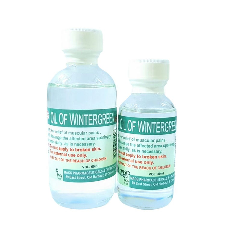 Macs Oil of Wintergreen, 30ml or 60ml (2 & 3 Pack) - Caribshopper