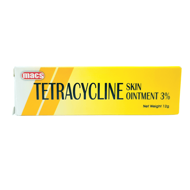 Macs Tetracycline Skin Ointment 3%, 12gm (2 & 3 Pack) - Caribshopper