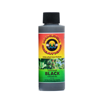 Mamumba Creations Cold Pressed Authentic Jamaican Black Castor Oil, 4oz - Caribshopper