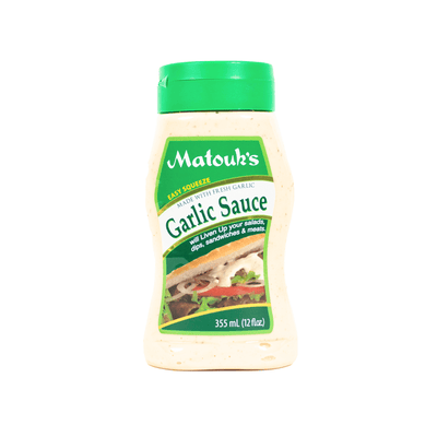 Matouk's Garlic Sauce, 12oz (Single & 3 Pack) - Caribshopper