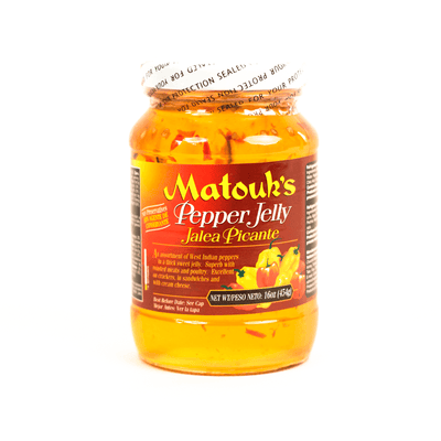Matouk's Pepper Jelly, 16oz (Single & 3 pack) - Caribshopper