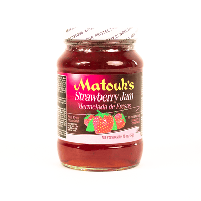 Matouk's Strawberry Jam, 16oz (Single & 3 pack) - Caribshopper