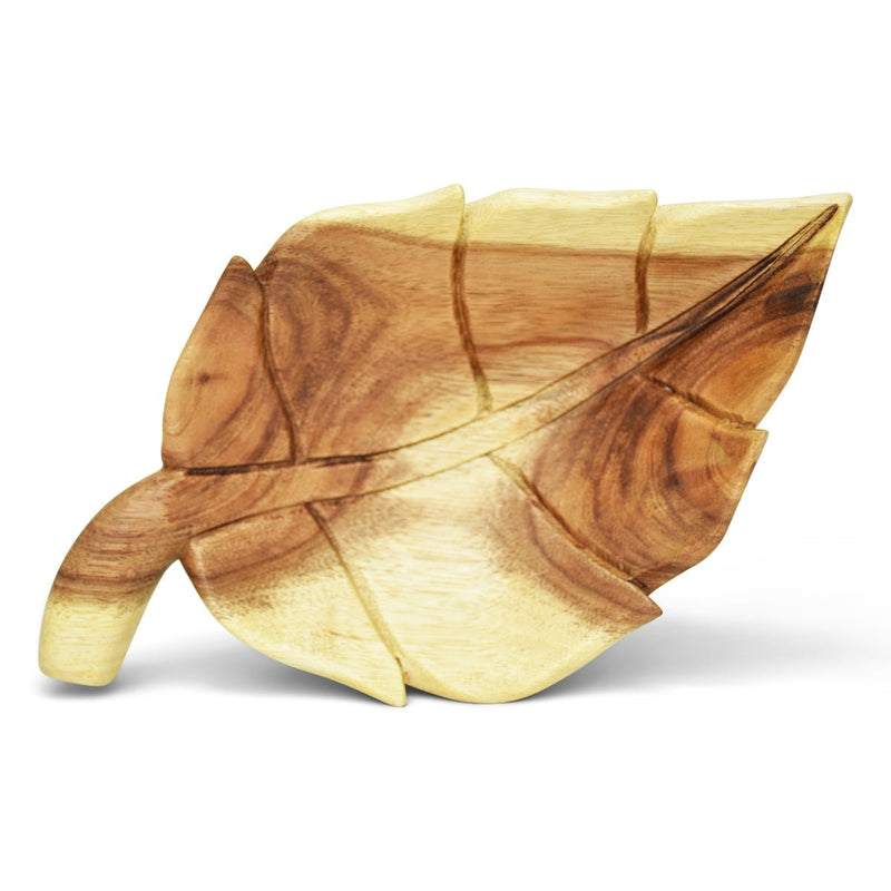 Maxine Stoney Breadfruit Leaf Wooden Bowl - Caribshopper