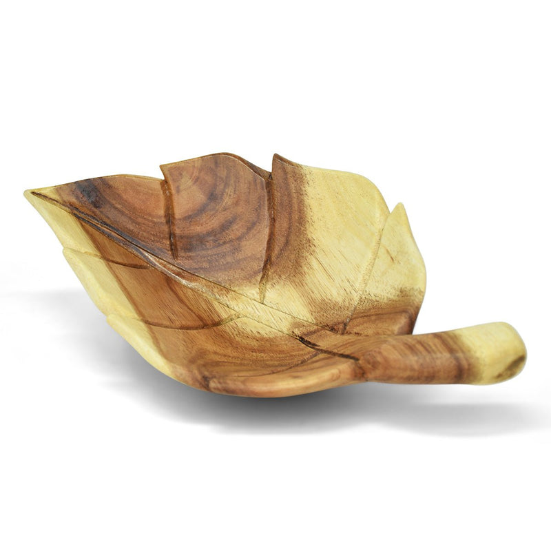 Maxine Stoney Breadfruit Leaf Wooden Bowl - Caribshopper