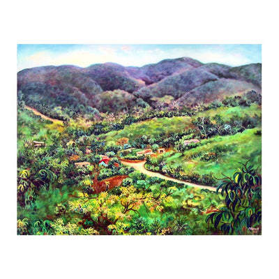 McAnuff Art Irons Mountain #2 Print on Canvas - Caribshopper
