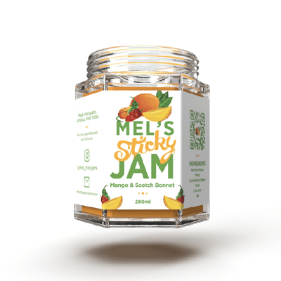 Mel's Sticky Jam - Mango & Scotch Bonnet, 9.3oz (Single & 3 pack) - Caribshopper